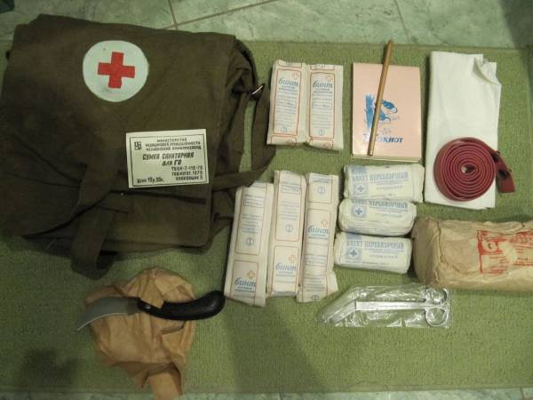 the army first aid kit