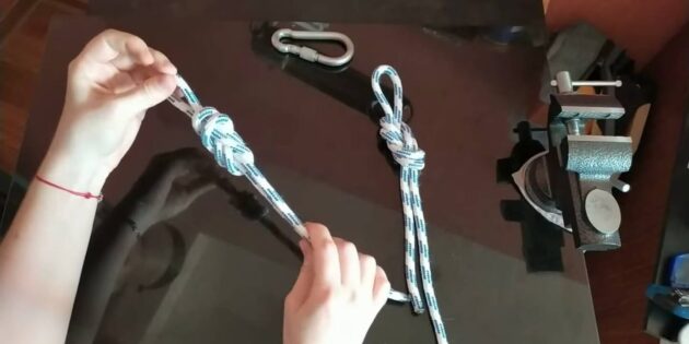 Как завязать узел «восьмёрка петлёй»: затяните узел