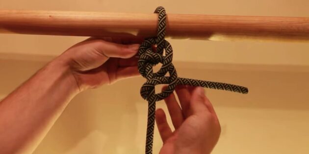 Как завязать узел «Тройной штык»: выполните действия третий раз