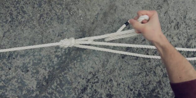 Как завязать водительский узел: хорошо натяните верёвку