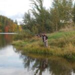 Лов на ставку в крижаній воді