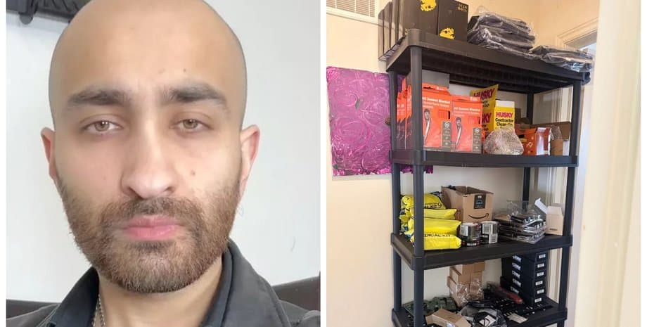 Чоловік збирає запаси провізії до світової війни