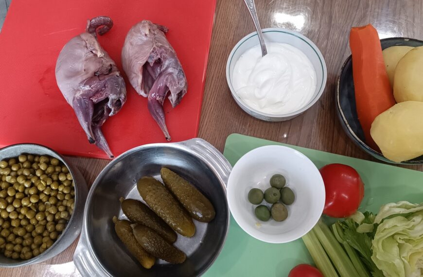 Два салати з борової дичини